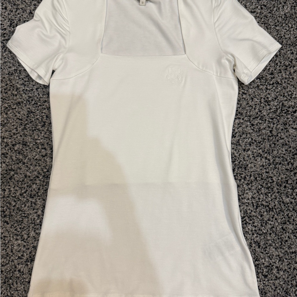 Ted Baker White Fitted Short Sleeve T-Shirt